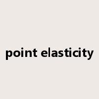 point elasticity是什么意思