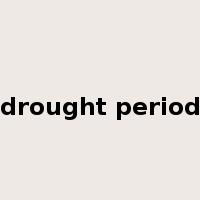 drought period是什么意思