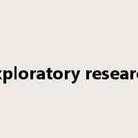 exploratory research是什么意思