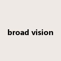 broad vision是什么意思