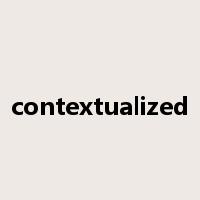 contextualized是什么意思