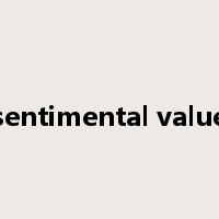 sentimental value是什么意思