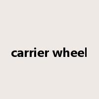 carrier wheel是什么意思