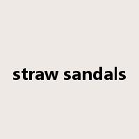 straw sandals是什么意思