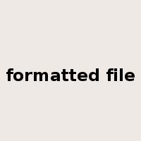 formatted file是什么意思