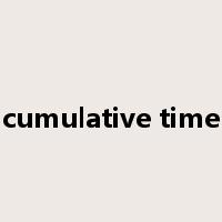 cumulative time是什么意思