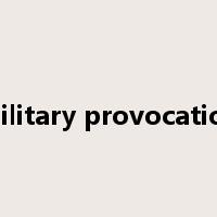 military provocation是什么意思