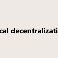 fiscal decentralization是什么意思