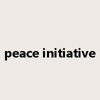 peace initiative是什么意思