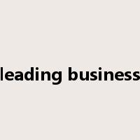 leading business是什么意思
