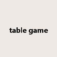 table game是什么意思