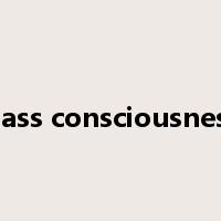class consciousness是什么意思
