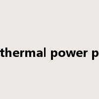 geothermal power plant是什么意思