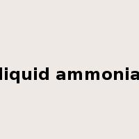 liquid ammonia是什么意思