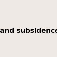 land subsidence是什么意思