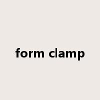 form clamp是什么意思