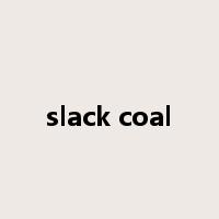 slack coal是什么意思