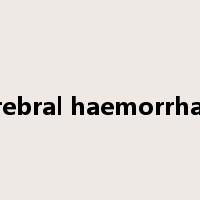 cerebral haemorrhage是什么意思