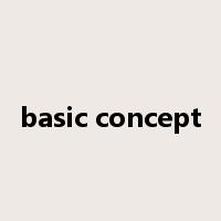 basic concept是什么意思