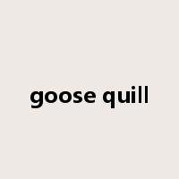 goose quill是什么意思