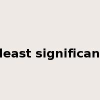 the least significant bit是什么意思