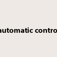 automatic control是什么意思