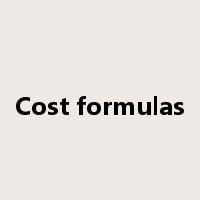 Cost formulas是什么意思