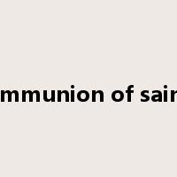 communion of saints是什么意思