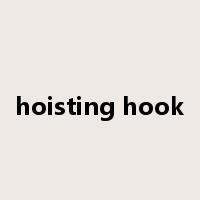 hoisting hook是什么意思