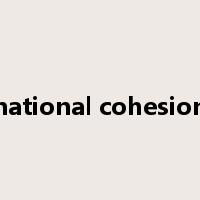national cohesion是什么意思