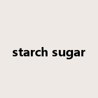 starch sugar是什么意思