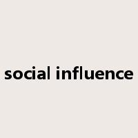 social influence是什么意思