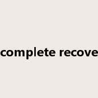 incomplete recovery是什么意思