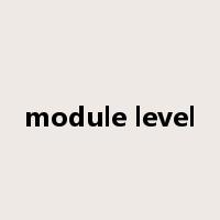 module level是什么意思