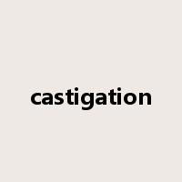 castigation是什么意思