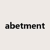 abetment是什么意思