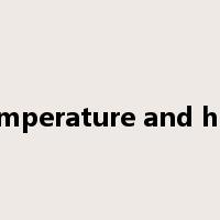 T&H temperature and humidity是什么意思