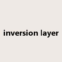 inversion layer是什么意思
