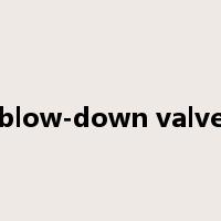 blow-down valve是什么意思