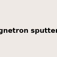 magnetron sputtering是什么意思