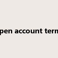 Open account terms是什么意思