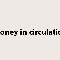 money in circulation是什么意思