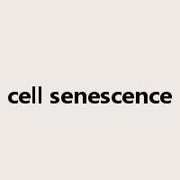cell senescence是什么意思