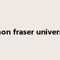 simon fraser university是什么意思