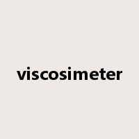 viscosimeter是什么意思
