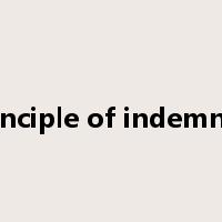 principle of indemnity是什么意思