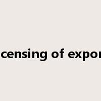 licensing of export是什么意思