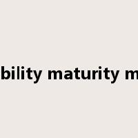 capability maturity model是什么意思