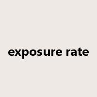 exposure rate是什么意思