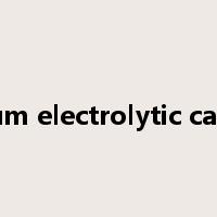 tantalum electrolytic capacitor是什么意思